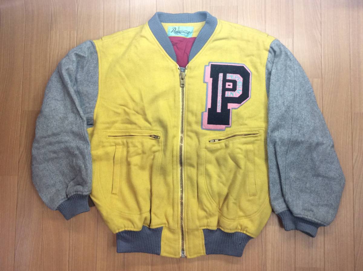 当時物・中古】ペパーミント PEPPERMINT スタジアムジャンパー 
