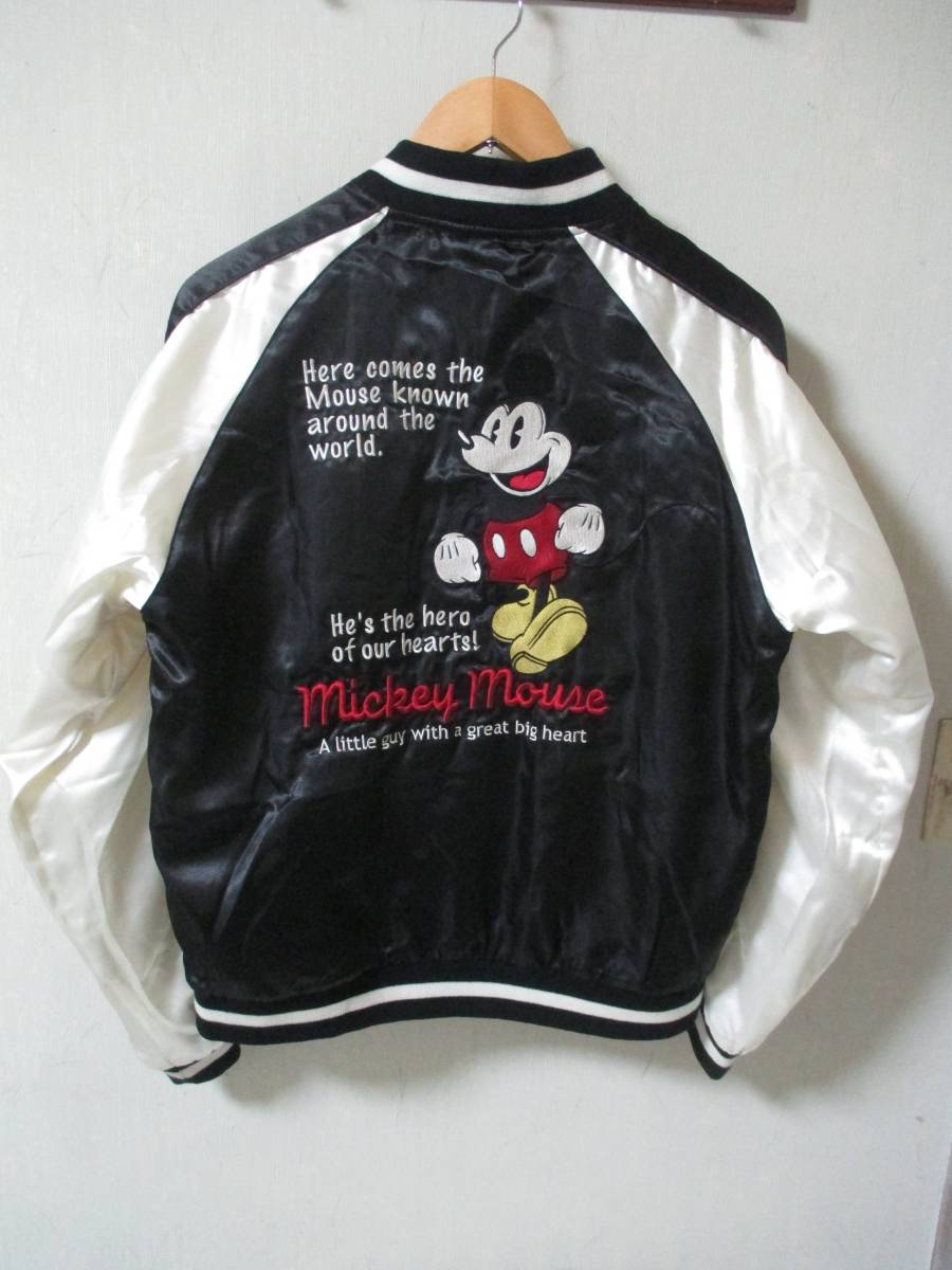 Disney ディズニー ミッキーマウス 刺繍 中綿スカジャン Mサイズ