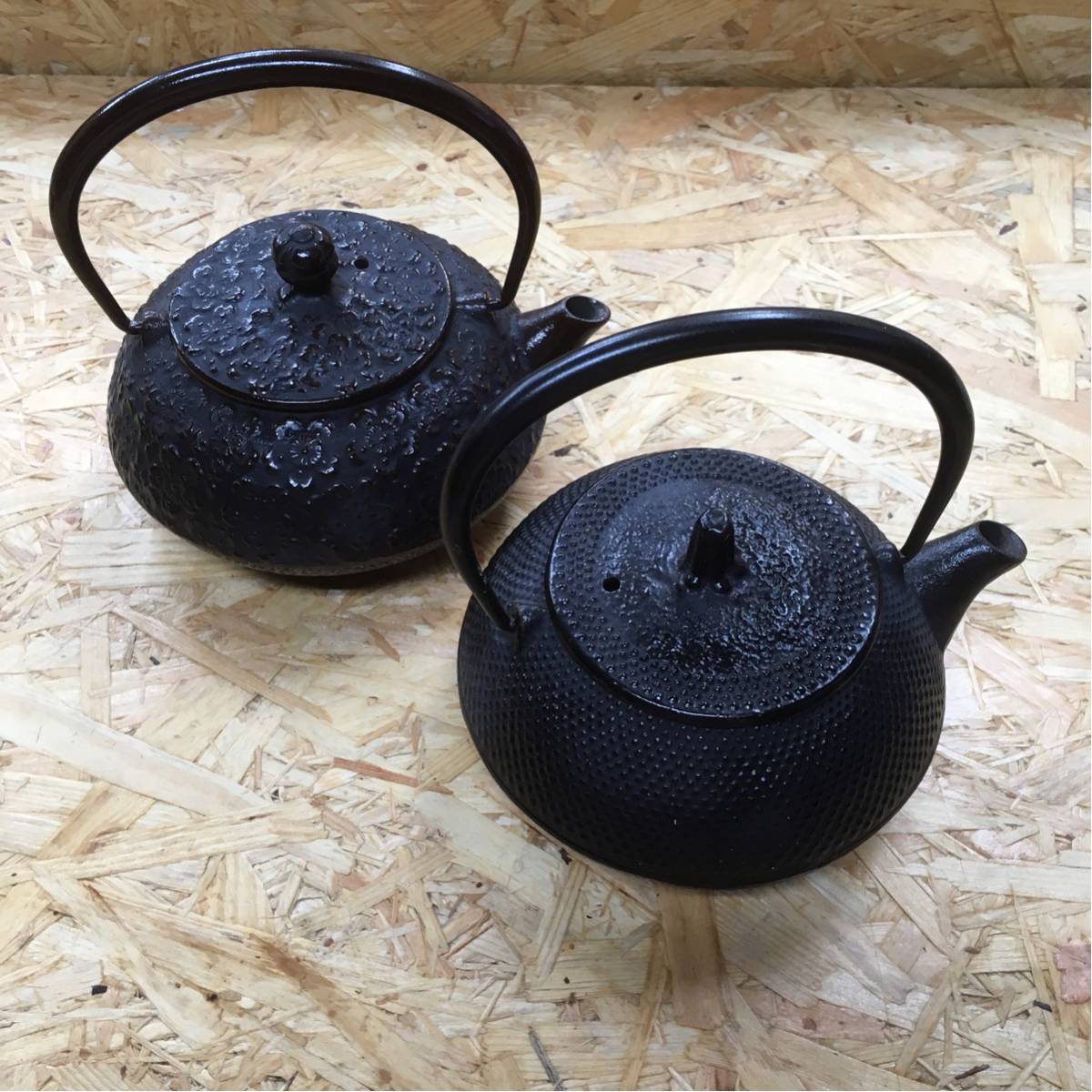 鉄瓶 鉄製 2個セット 和風 和小物 美品_1