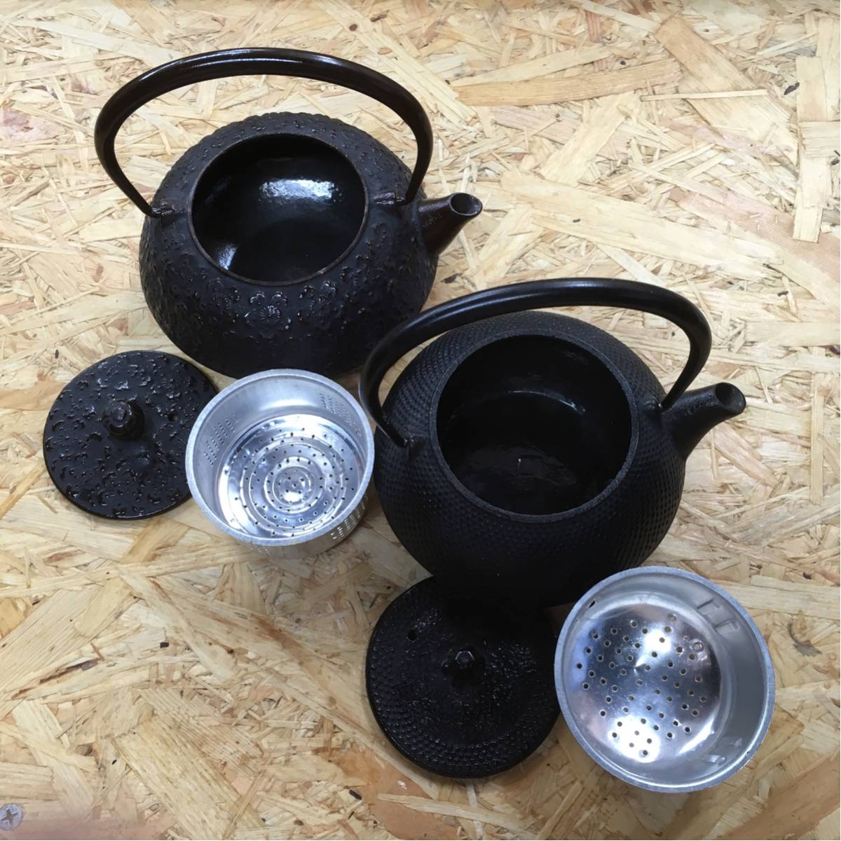 鉄瓶 鉄製 2個セット 和風 和小物 美品_2