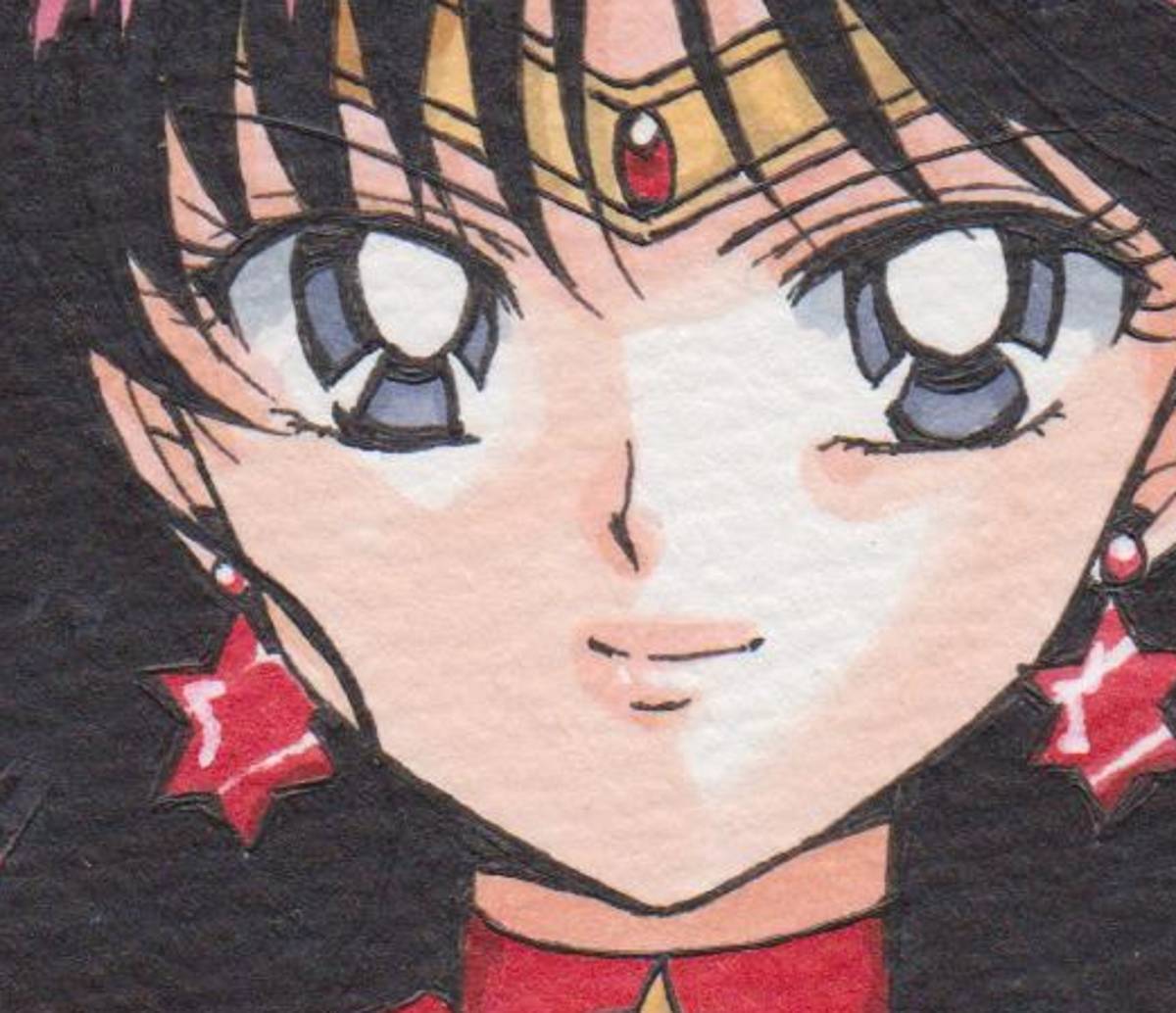 ラウンド手描きイラスト セーラームーン 130 アート 写真 ハンドメイド 9 450 Www Andalus Com Tr