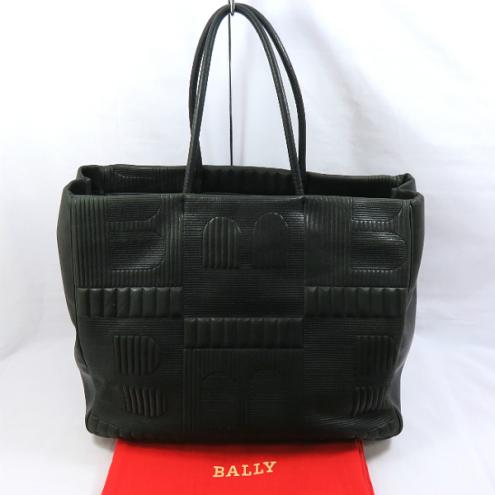 BALLY バリー Bロゴ トートバッグ レザー ブラック M13660 【公式通販】