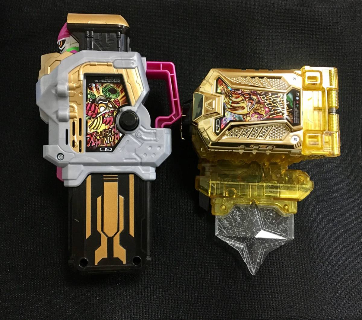 美品◆DXハイパームテキガシャット&マキシマムマイティＸ ガシャット セット◆仮面ライダーエグゼイド ハイパームテキ マキシマムマイティX