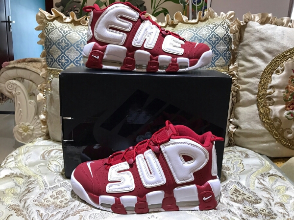 Supreme Nike Air More Uptempo 【US9 27cm】レッド