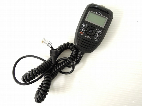 中古 ICOM HM-206 車載型 デジタル 簡易 無線機 コマンドマイク