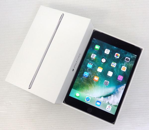 APPLE au iPad mini 4 Wi-Fi+Cellular 16GB MK6Y2J/A スペースグレイ
