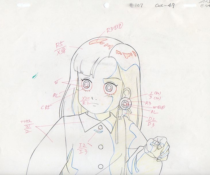 ☆ゲゲゲの鬼太郎【第3期】・ユメ子・セル画＆動画セット・水木しげる