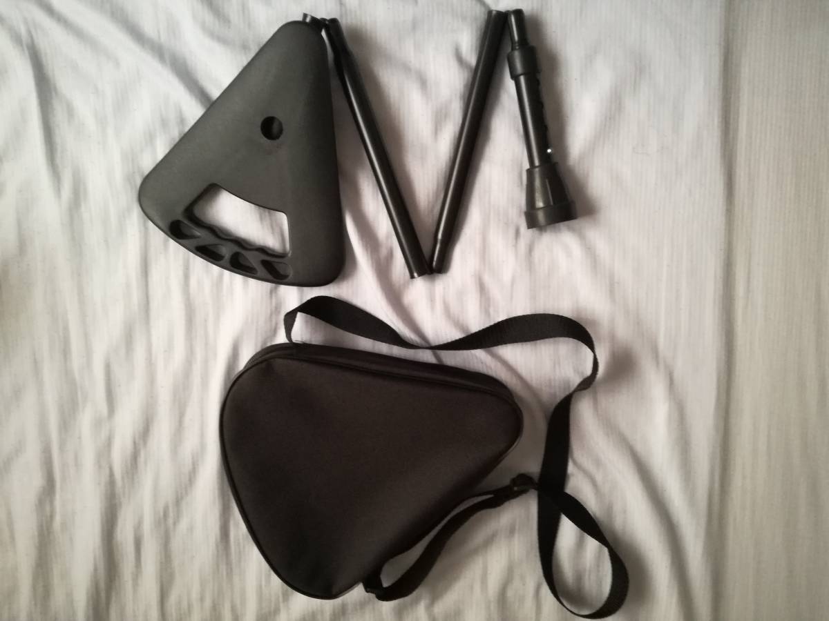 Flipstick フリップスティック ブラック ワンタッチ 杖にもなりコンパクトに持ち運べる一本足の折りたたみイス 椅子 スポーツ レジャー 売買されたオークション情報 Yahooの商品情報をアーカイブ公開 オークファン Aucfan Com