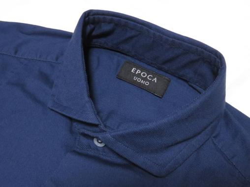 EPOCA エポカウォモ 長袖シャツ 紺 無地 20，520円 46/M