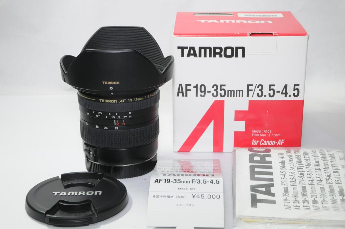 美品 TAMRON AF19-35mmF3.5-4.5 A10 キヤノン EOS用 タムロン ［管290D 