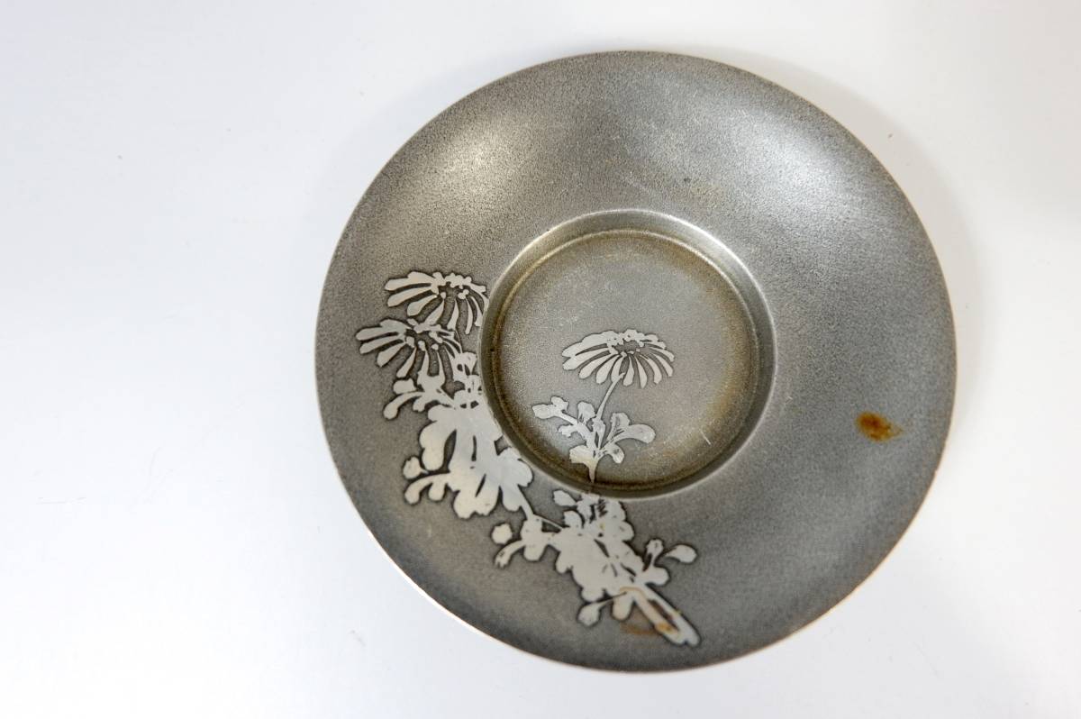 古錫 茶入れ 刻洪大造 中国 角型四足 煎茶道具 2026年最新古錫 茶入の