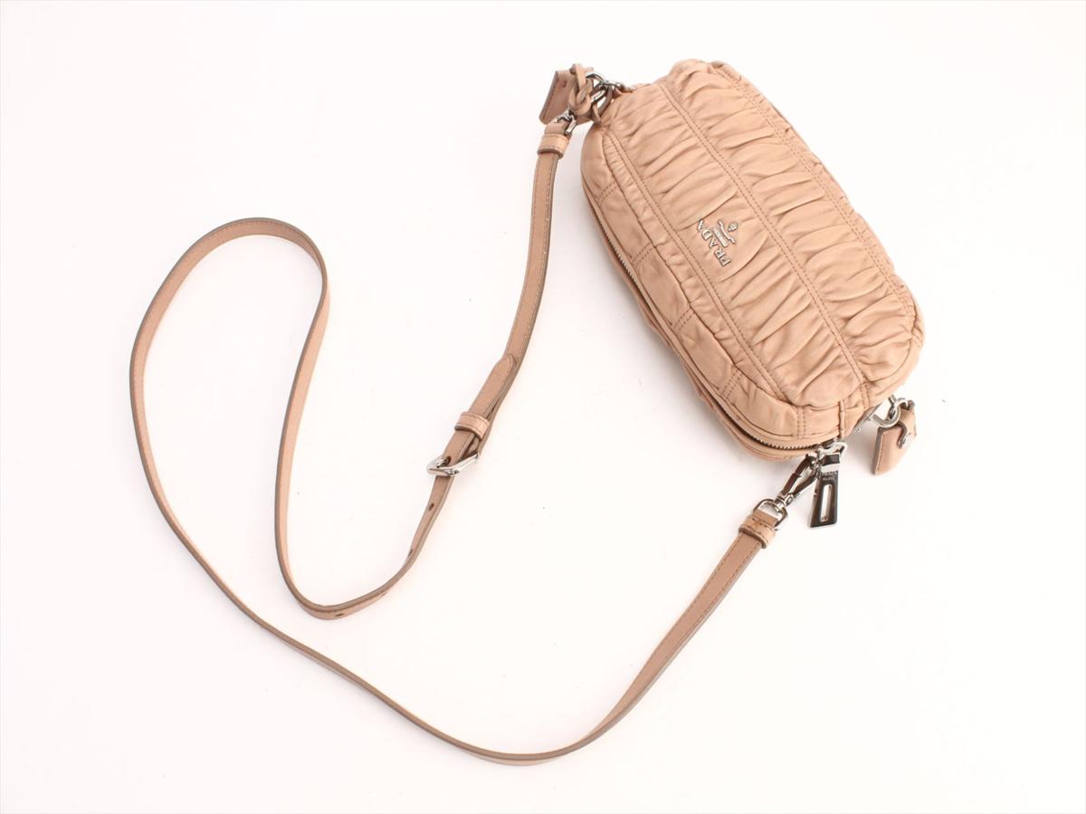 プラダ PRADA 斜め掛け ショルダーバッグ 1円 メッシュ ショルダー 