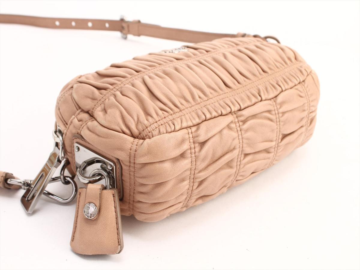 プラダ PRADA 斜め掛け ショルダーバッグ 1円 メッシュ ショルダー 
