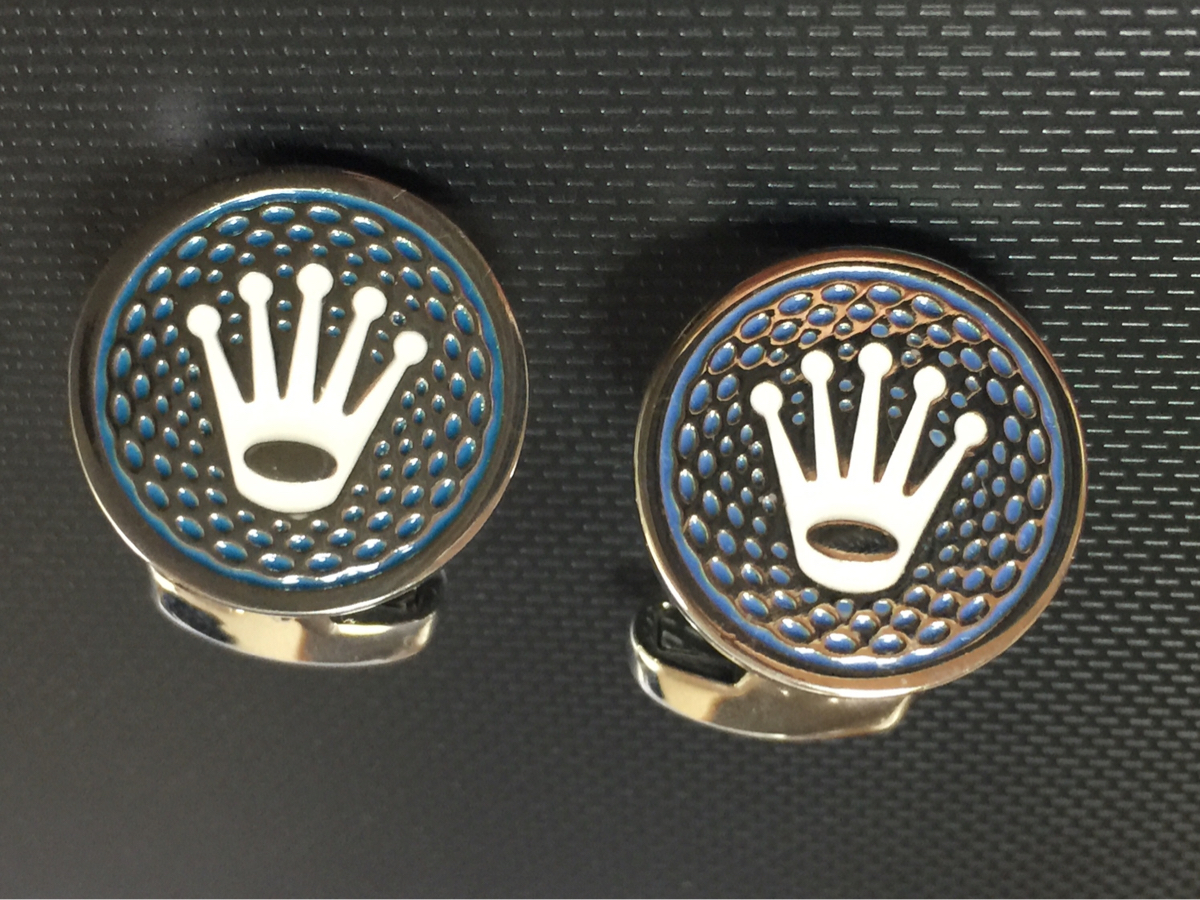 ★ 新品 即決 非売品 ロレックス バーゼル フェア カフス 銀色