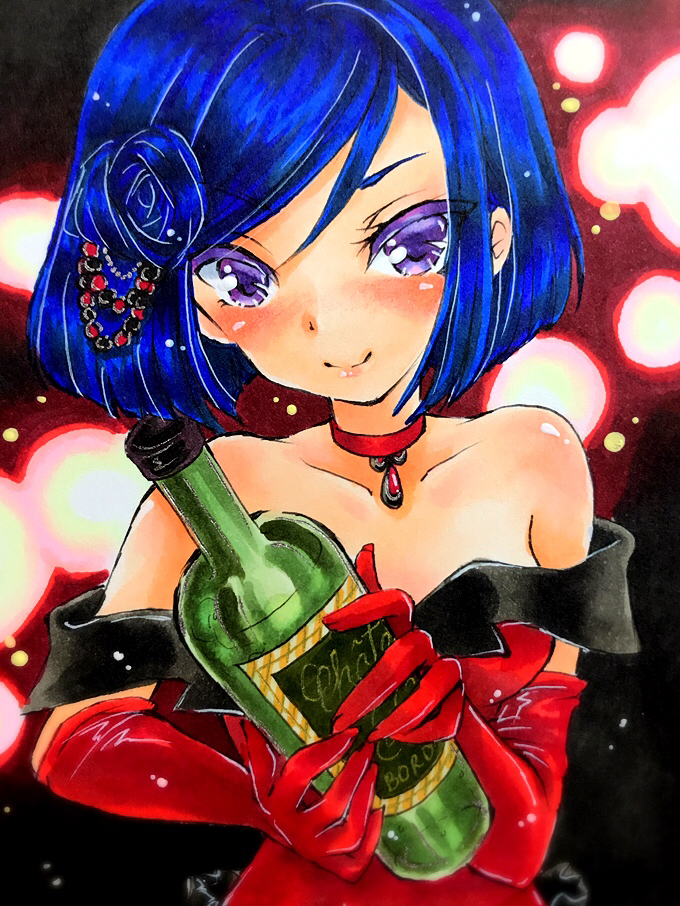 ガールフレンド 仮 赤瀬川摩姫 同人手描きイラスト お祝いパーティードレス 手描きイラスト 売買されたオークション情報 Yahooの商品情報をアーカイブ公開 オークファン Aucfan Com