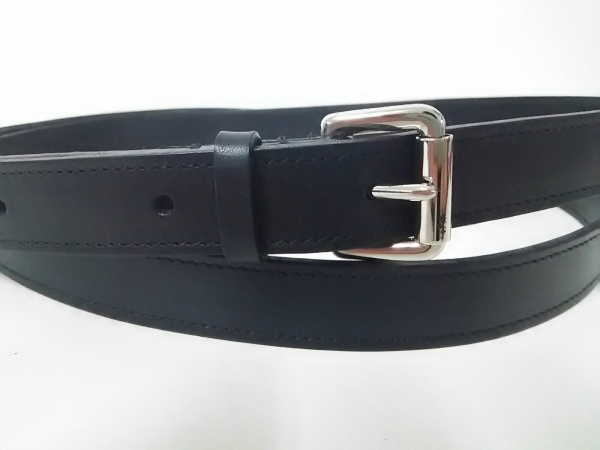 マーガレットハウエル MargaretHowell ベルト S レザー×金属素材 黒