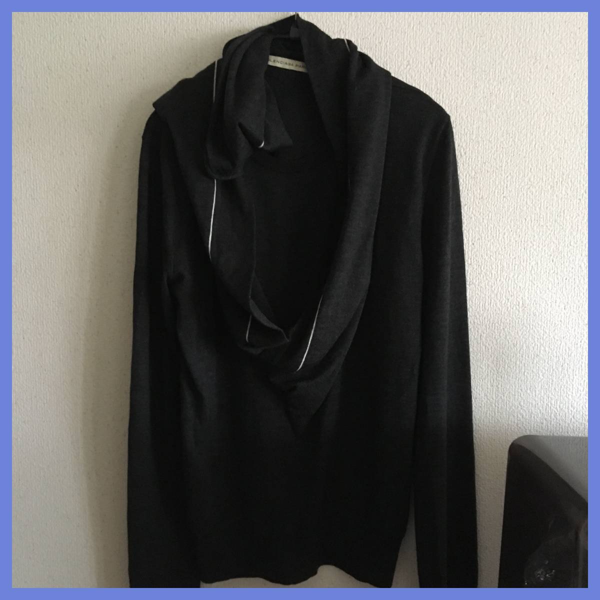 定価10万円以上！極上カシミア混ニット【バレンシアガ（Balenciaga) 】シルク&カシミア/ニコラ・ゲスキエール/SーMサイズ相当