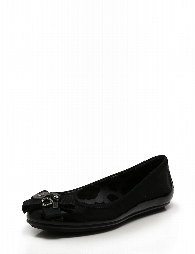 コーチ COACH バレエシューズ パンプス フラットシューズ 黒 ブラック