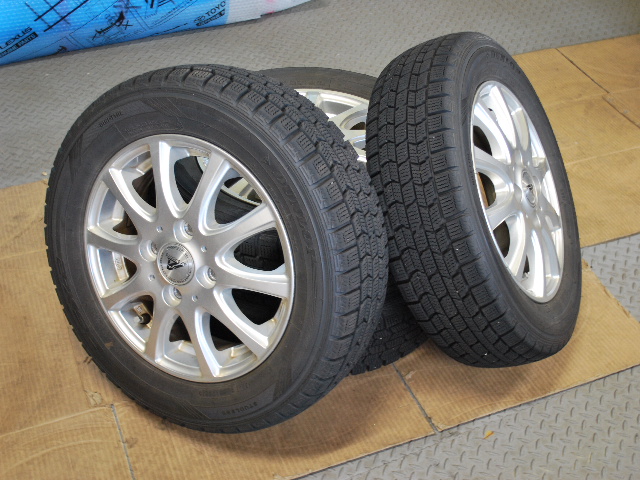 155/65R13　ダンロップ　DSX-2　スタッドレス＆社外アルミホイール4本セット！