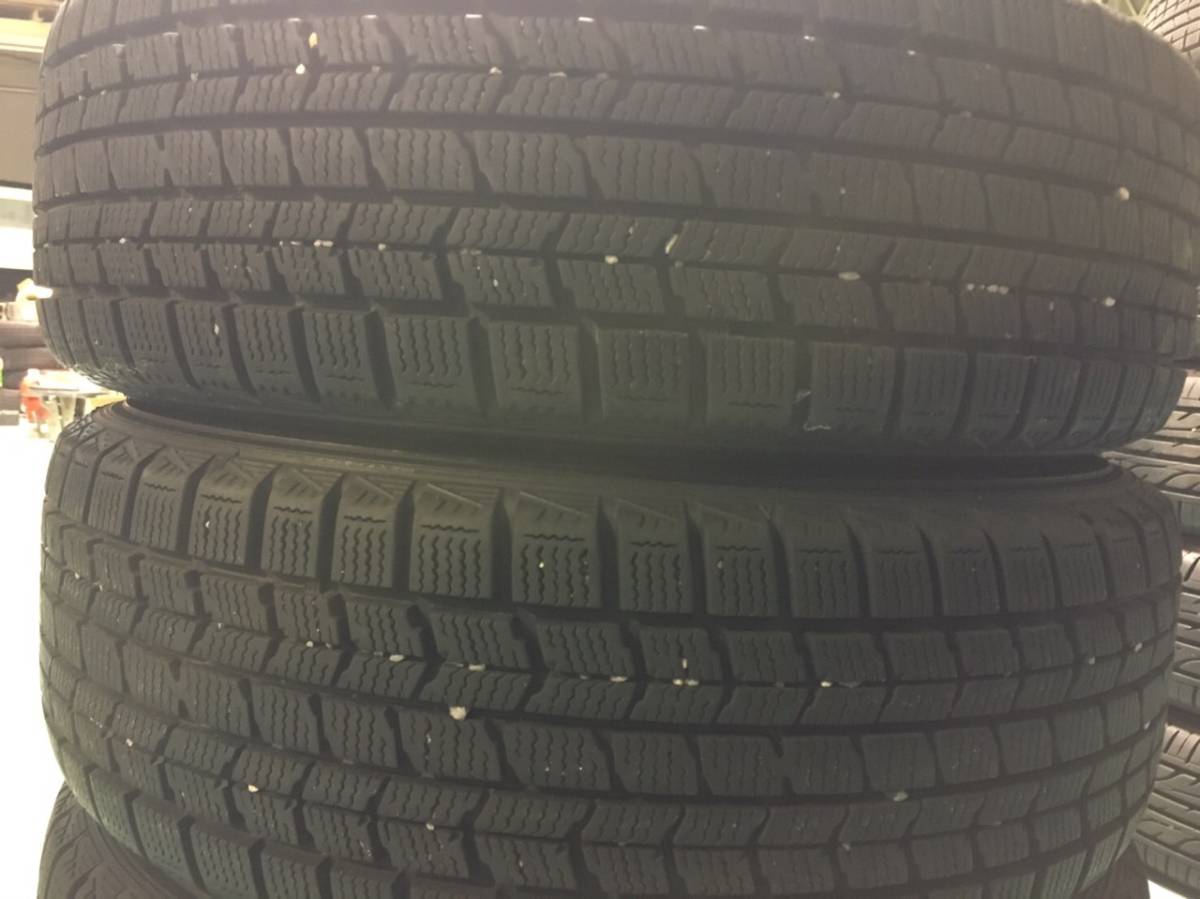 バリ山 2015年製 185/60R15 15×5.5j+45 PCD100/4H スタッドレスタイヤ 