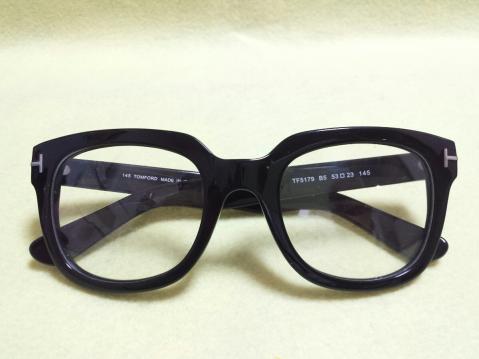トムフォード TOM FORD メガネ セルフレーム スクエア ブラック 