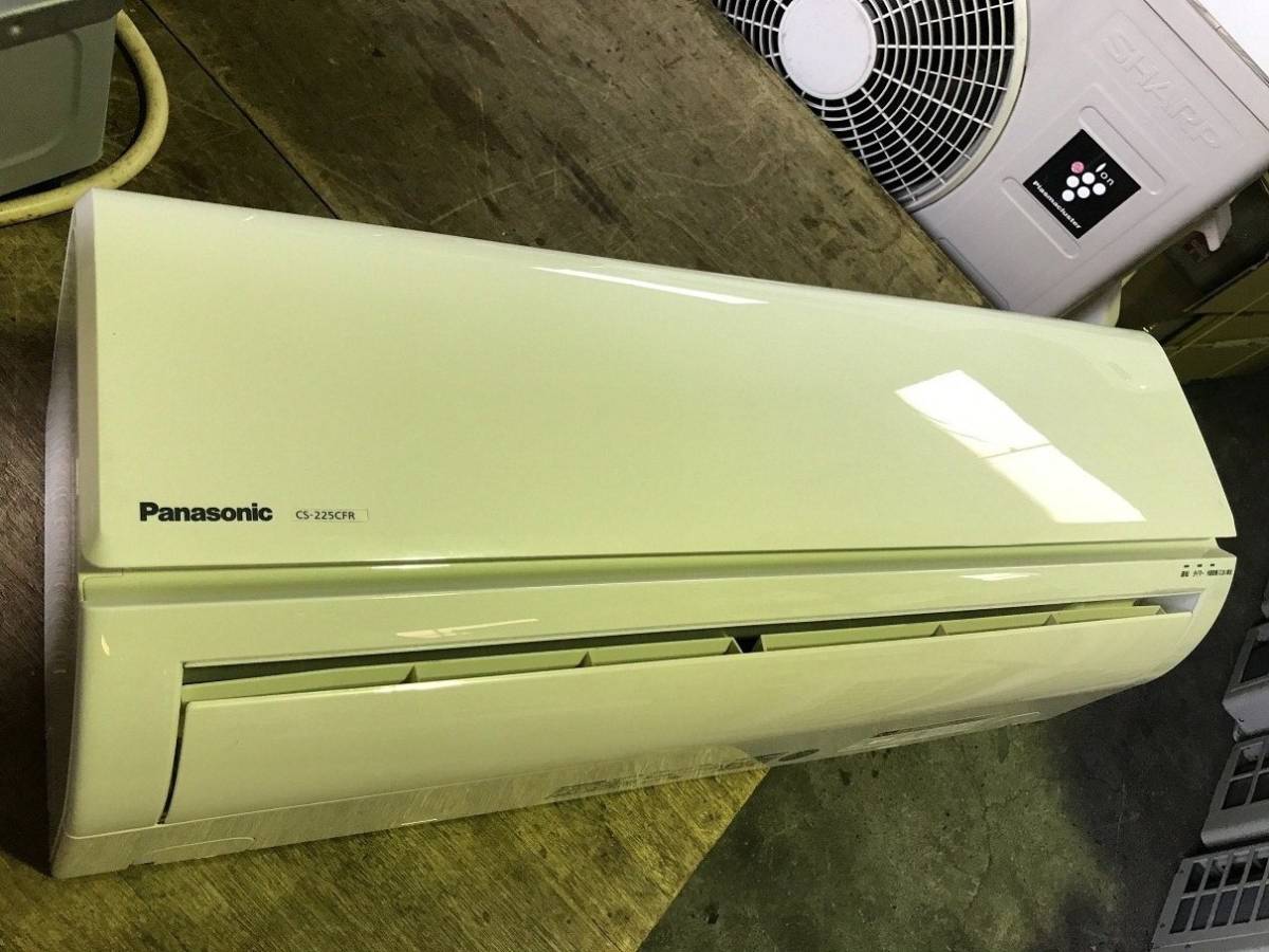 Panasonic パナソニック 主に6畳用 エアコン CS-225CFR-W 背板付き 