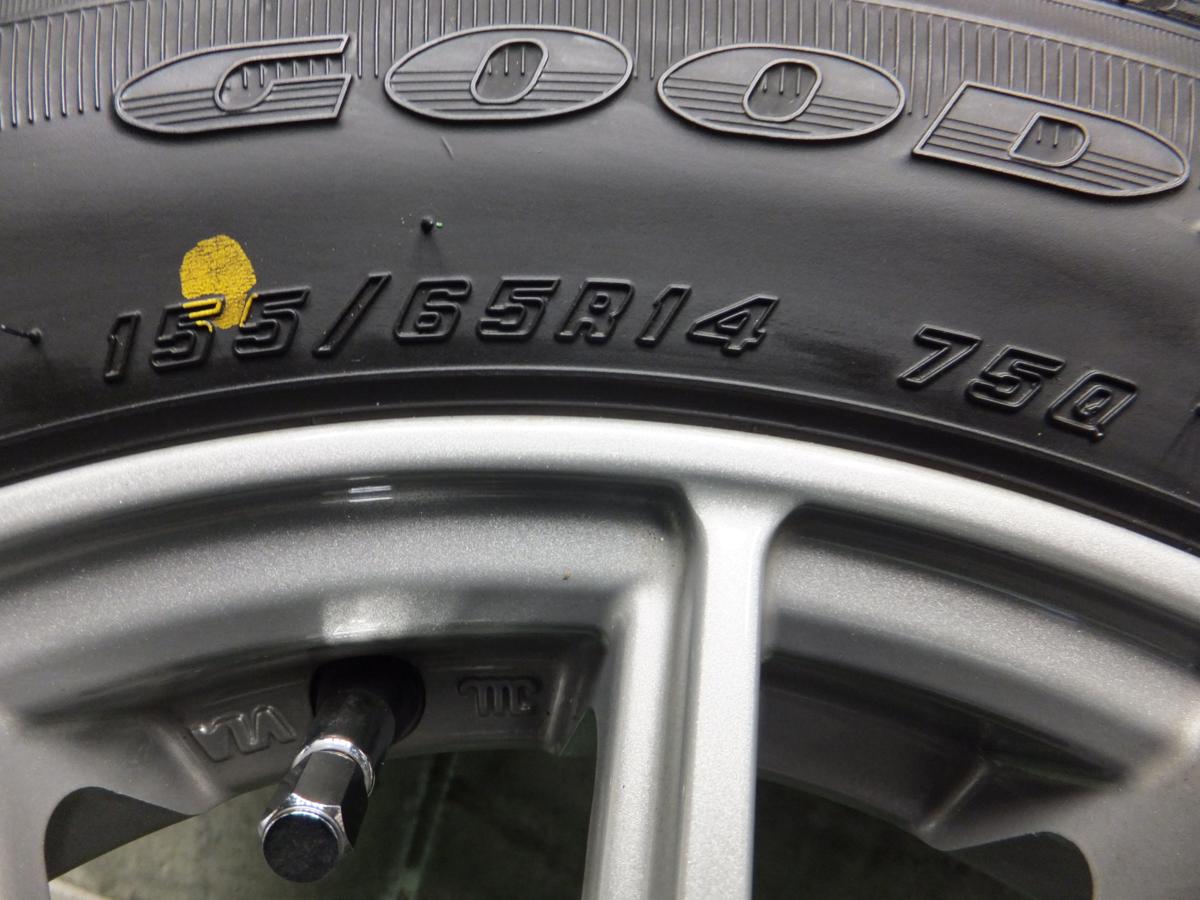 ☆スタッドレス☆超バリ山☆ICE ESPORTE 155/65R14 2019年製 ホイール