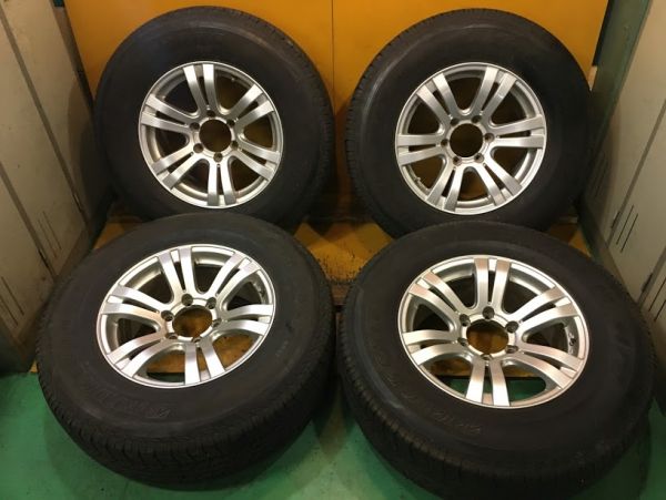 ブリヂストン　DUELER　H/T　265/70R17　アルミホイール付きセット　4本　溝あり　　プラド