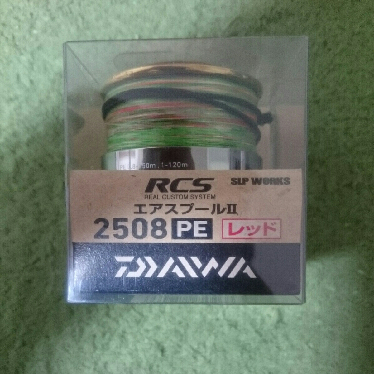 超美品 RCS エアスプールⅡ 2508PE レッド PE0.6号200m付き