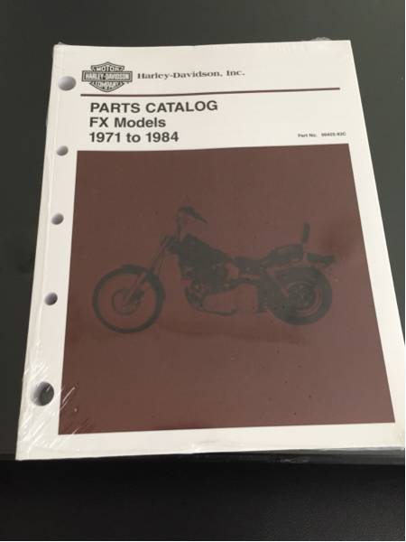 送料無料☆ショベル FX パーツカタログ 1971～84年式 ハーレー