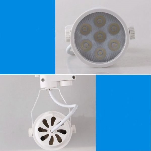 ダクトレール用 7W LEDスポットライト 1W×7灯 4個セット 配線 照明