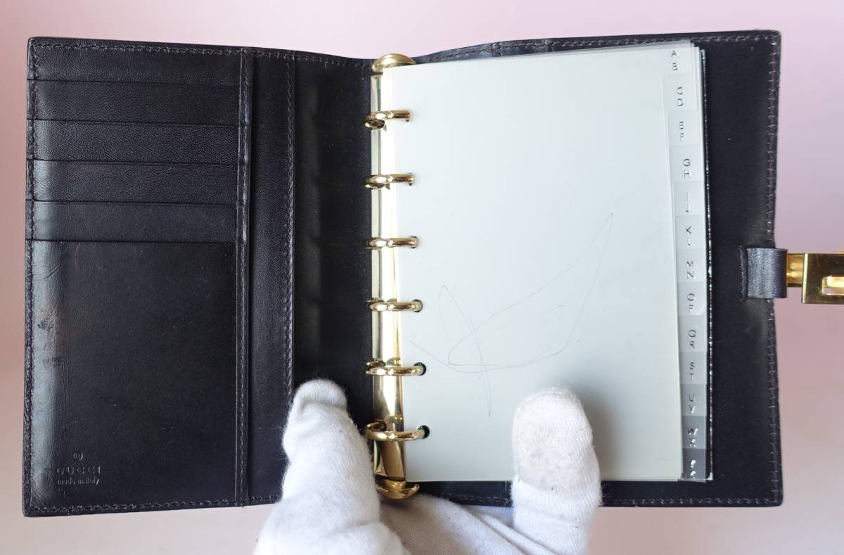 ★美品★GUCCI グッチ パイソン 超お洒落 手帳カバー★イタリア製