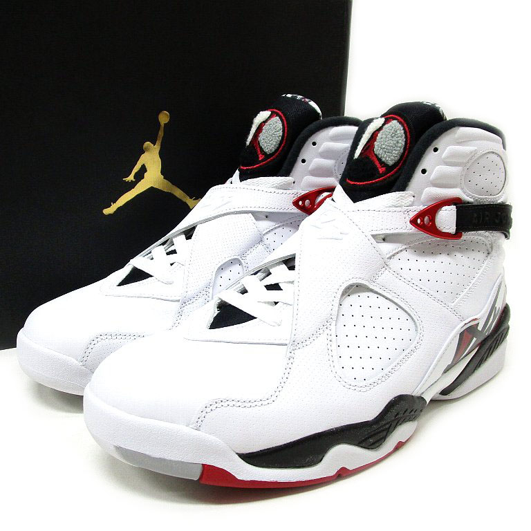 美品 NIKE ナイキ AIR JORDAN 8 RETRO ALTERNATE 28 エア ジョーダン オルタネイト ホワイト 305381-104