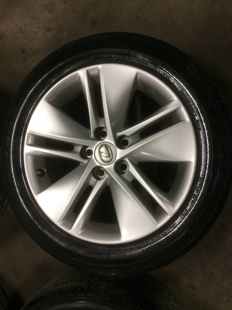 日本正式代理店 レクサスHS250h純正アルミ 215/55R17 ダンロップ バリ 