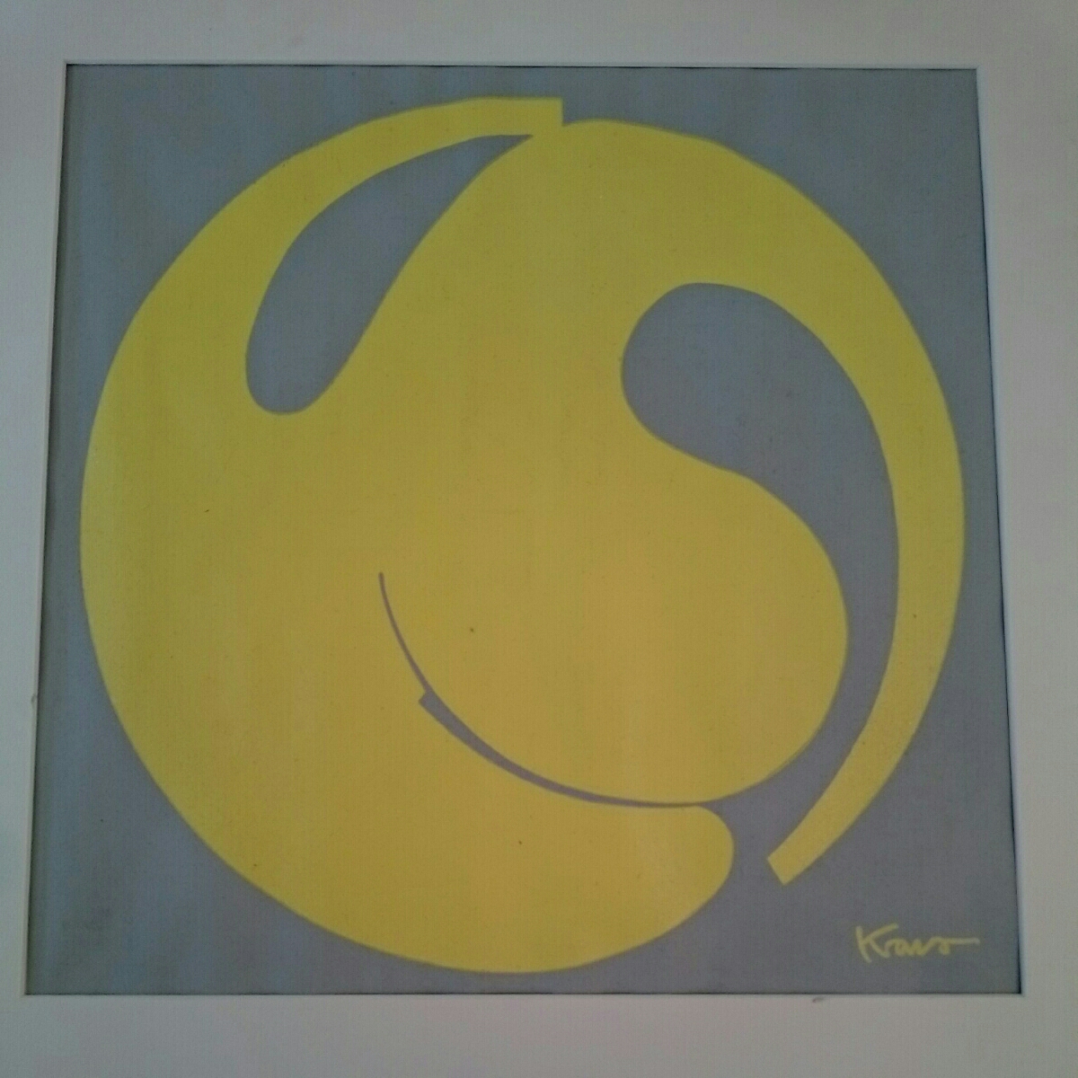 【パステル画】川島 猛 サインあり。