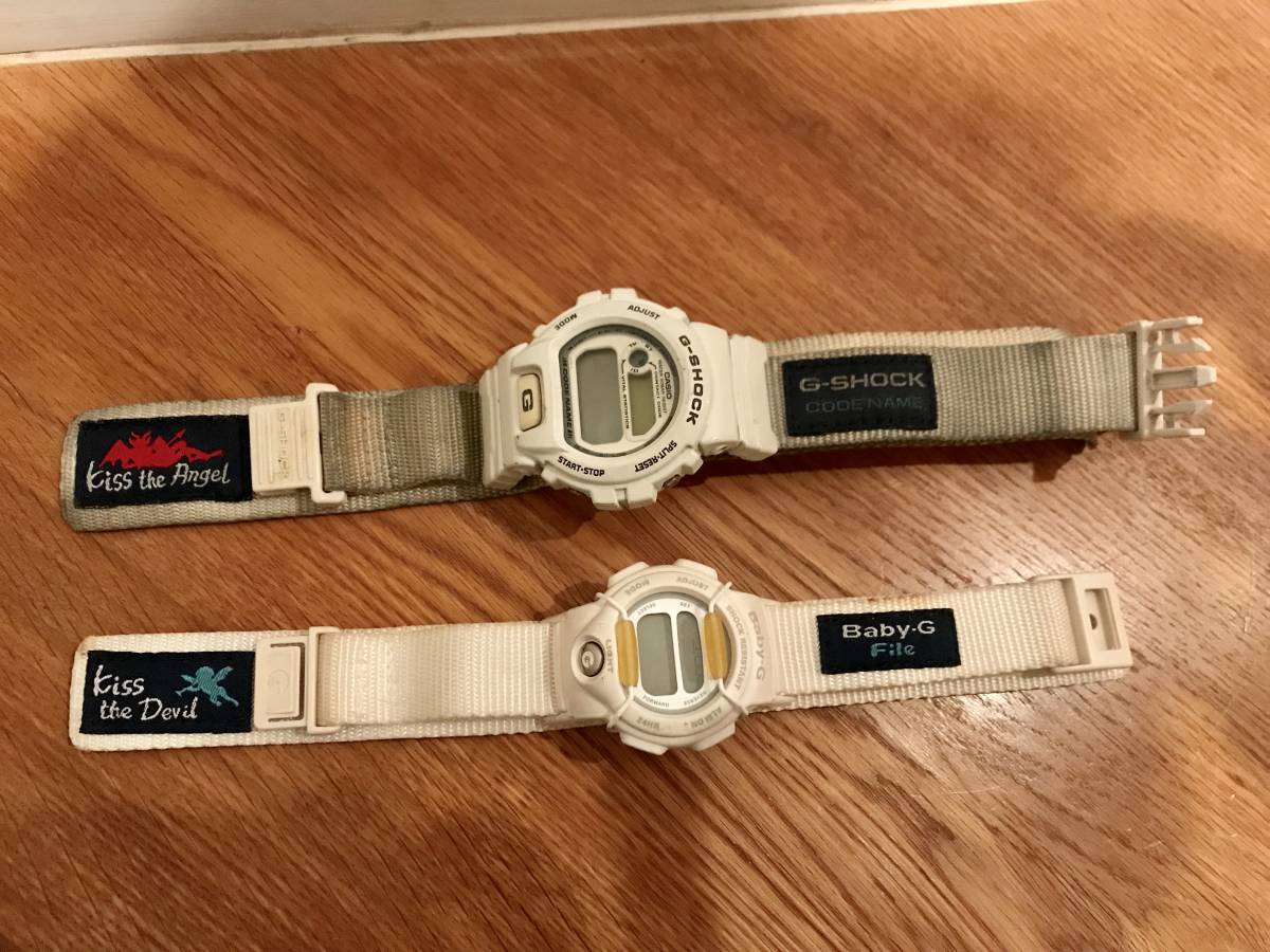 1997年発売当時物中古 G-SHOCK 初代ラバーズ コレクション 天使と悪魔
