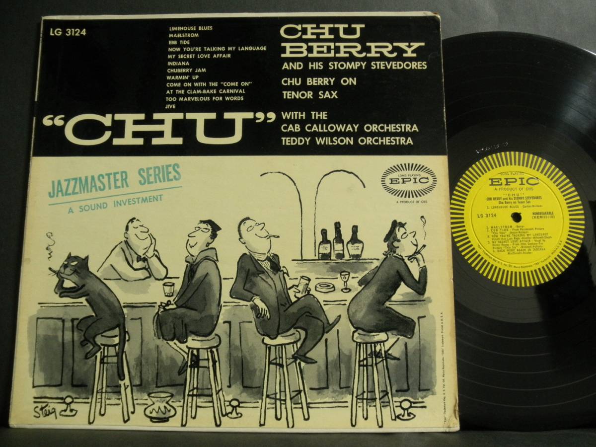 【EPIC猫ジャケ・オリジ】Chu Berry/CHU★深溝★フラット★MONO★LG 3124★