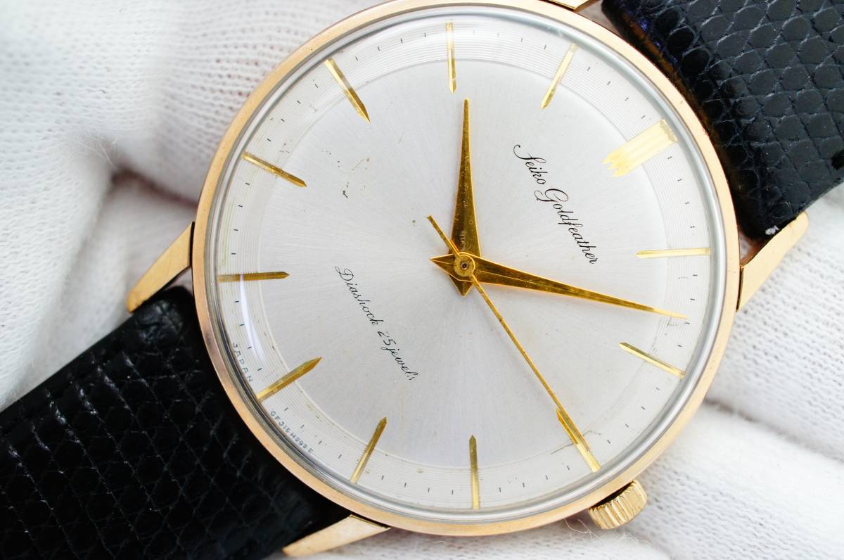 SEIKO セイコー 腕時計 ゴールドフェザー 25石 手巻き 昭和 