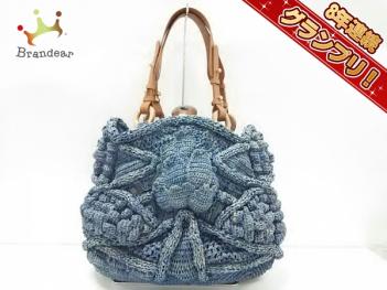 ジャマンピエッシェ JAMIN PUECH バッグ ハンドバッグ ストロー×レザー