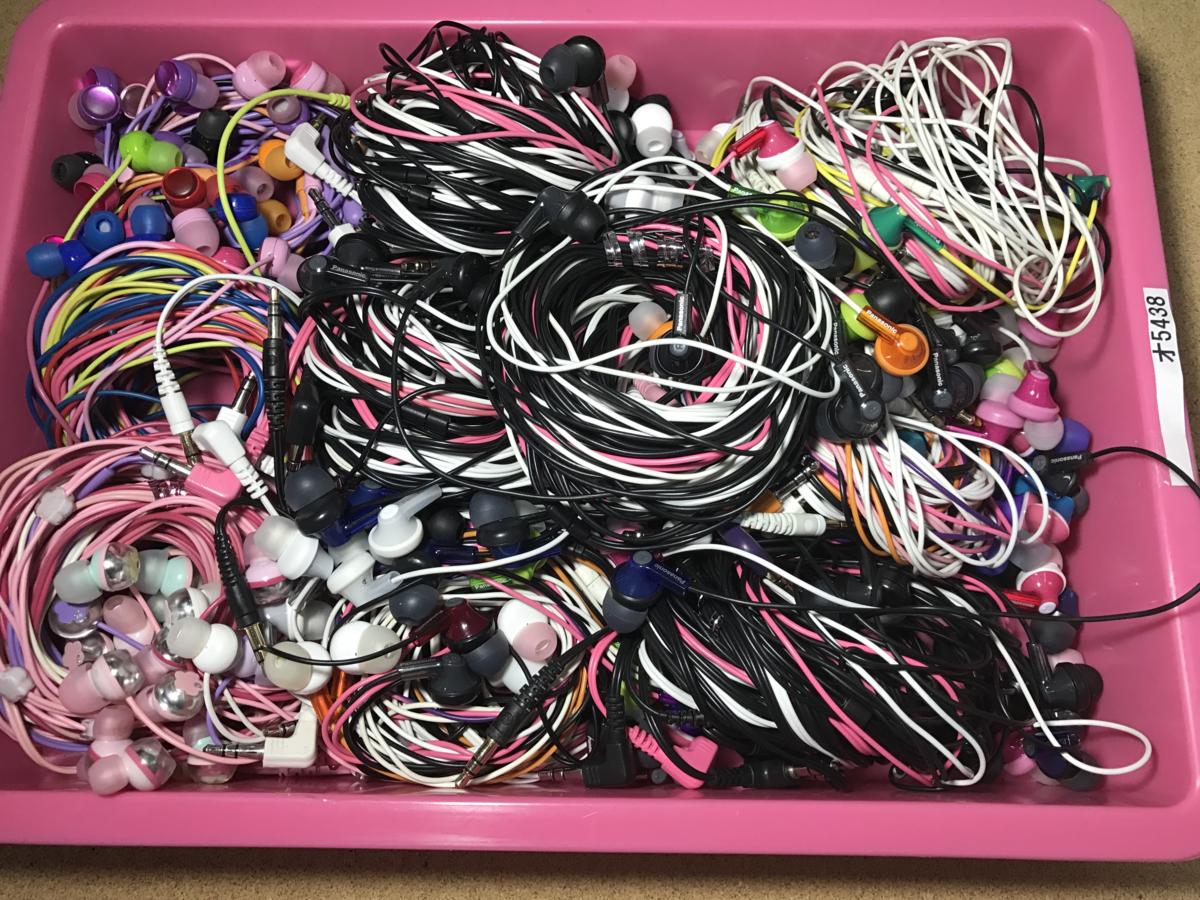 大量セット★動品★【中古オ5438】パナソニックイヤホン　100個セット　作動確認はOKです。現状