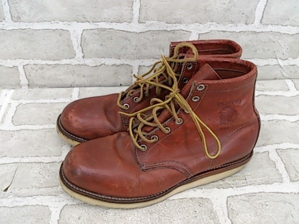 チペワブーツ (白タグ90年代物) CHIPPEWA チペワ 白タグ レザー調 90