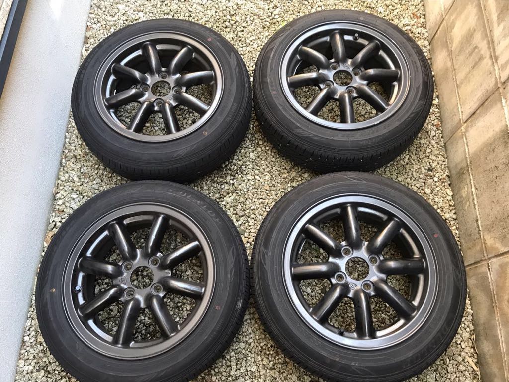 ブラックレーシング 6J-14+40 PCD100 4H