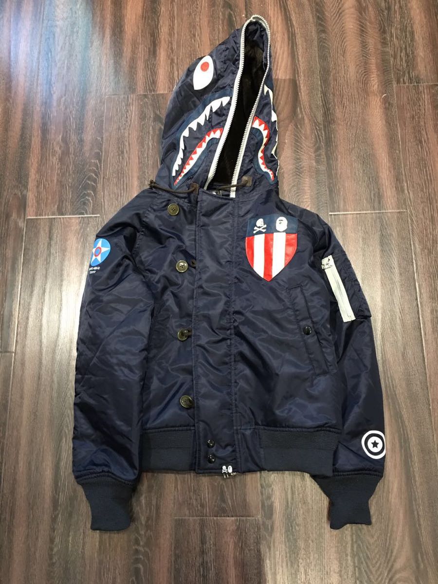 shady ltd. 90's バケハ b-boy OSFAサイズ 超希少 A BATHING APE x NEIGHBORHOOD】BAPE NBHD N-2B 17ss商品 即完売 XL