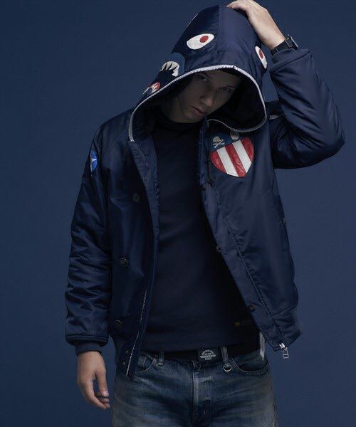 A BATHING APE x NEIGHBORHOOD】BAPE NBHD N-2B 17ss商品 即完売 XL
