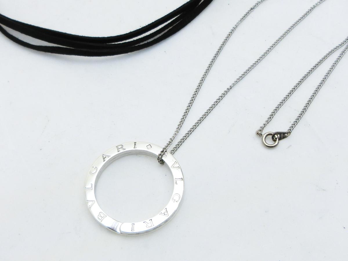 ◆AB4374 BVLGARI ブルガリ ビーゼロ シルバー 925 キーリング ネックレス 超美品