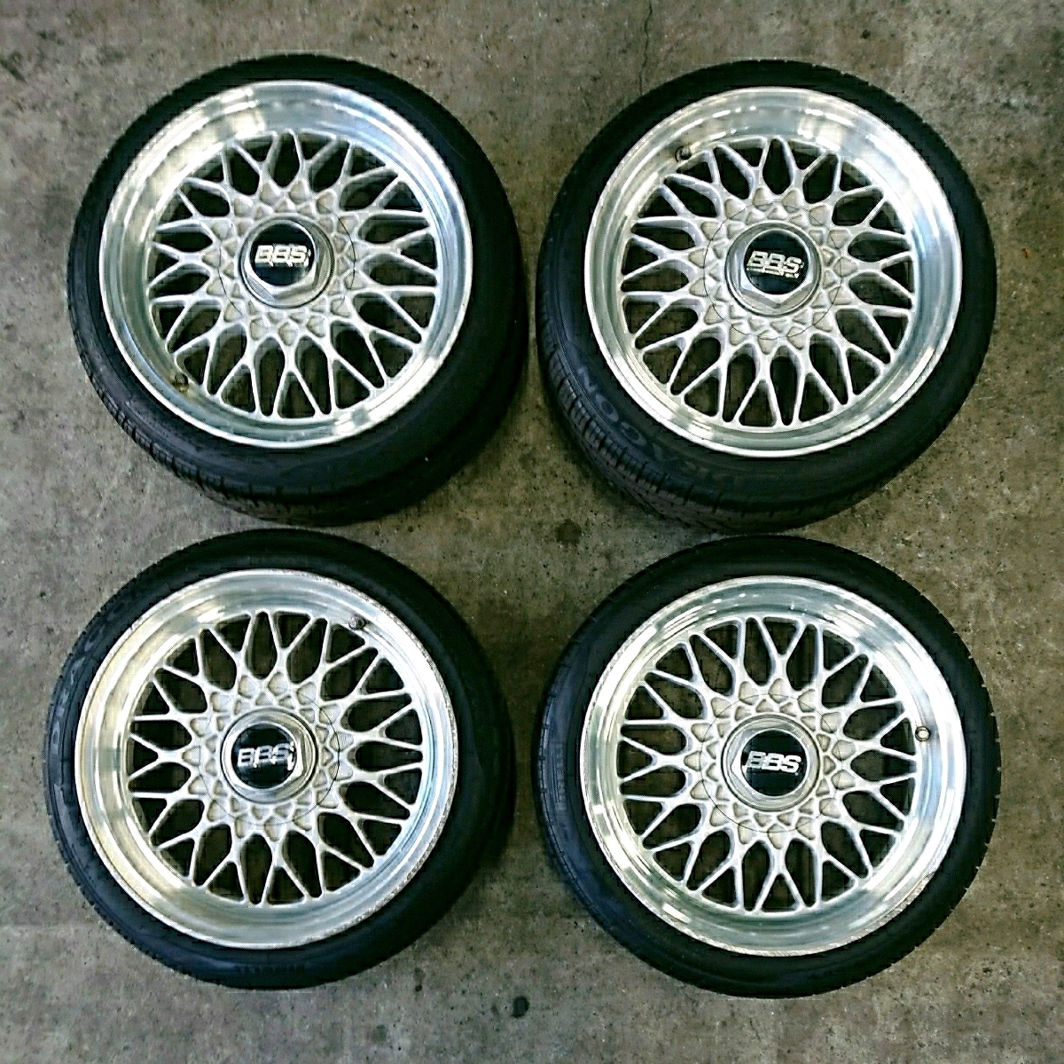 BBS 15インチ 4穴 4本 RG-F 0 pcd100 7j PCD RG 再 PCD100