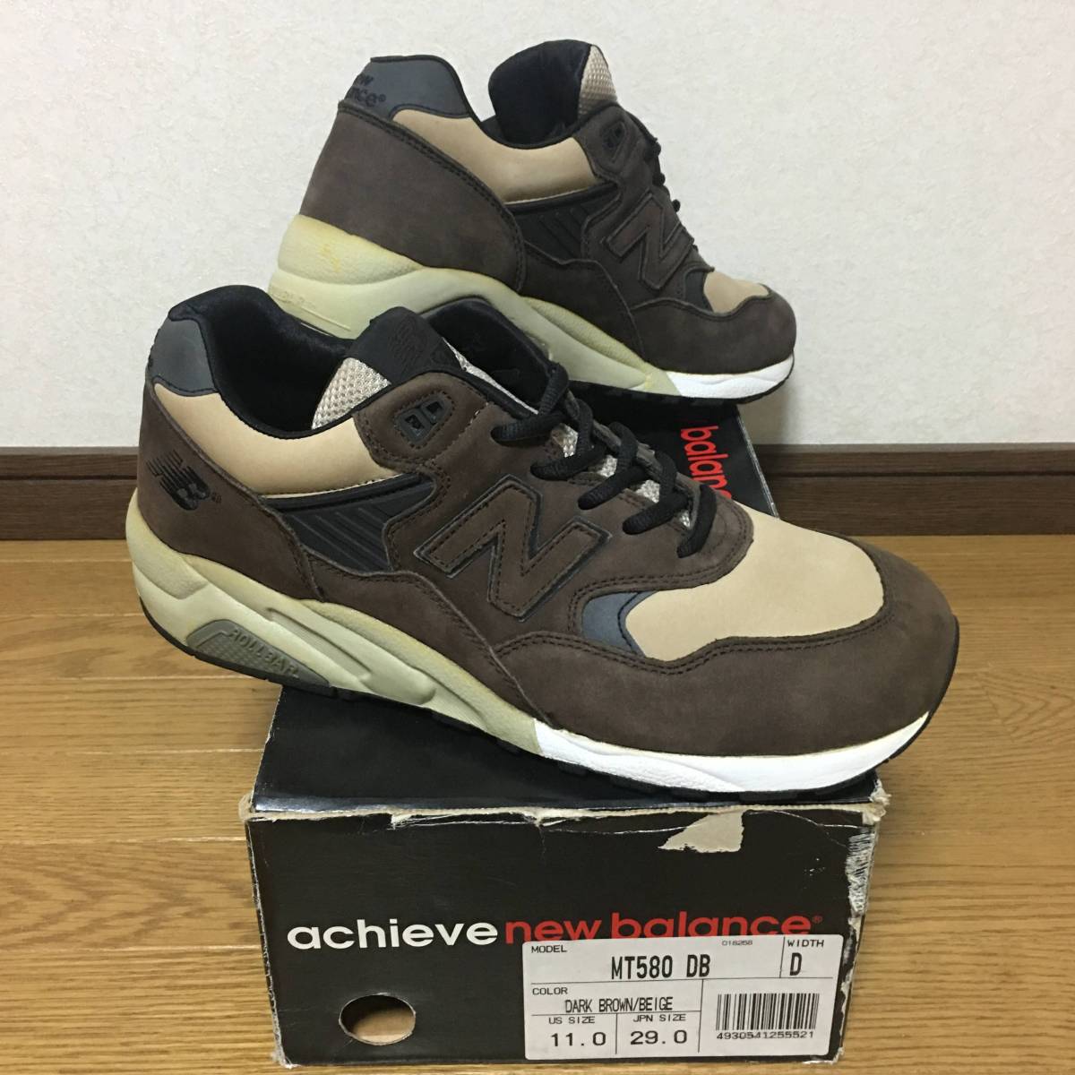 最新作，人気セール 再出品 箱付 00年製 NEWBALANCE MITA HECTIC MT580 1stカラー DARK BROWN BEIGE 290cm US11 YOPPI 江川芳文(29.0cm)｜売買されたオークション情報、yahooの商品情報をアーカイブ公開 - オークファン 29.0cm