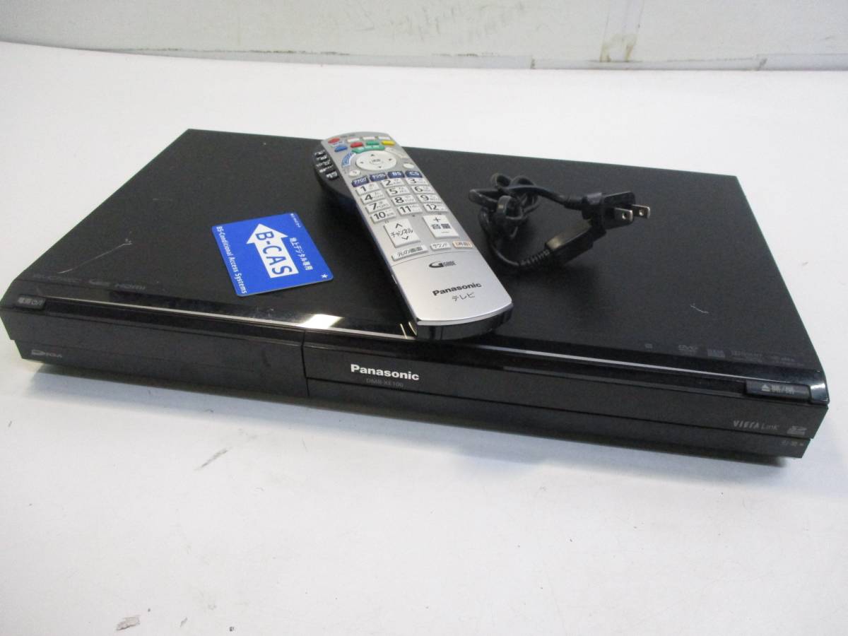 ♪Panasonic パナソニック DVD HDDレコーダー DMR-XE100 リモコン/B-CAS付