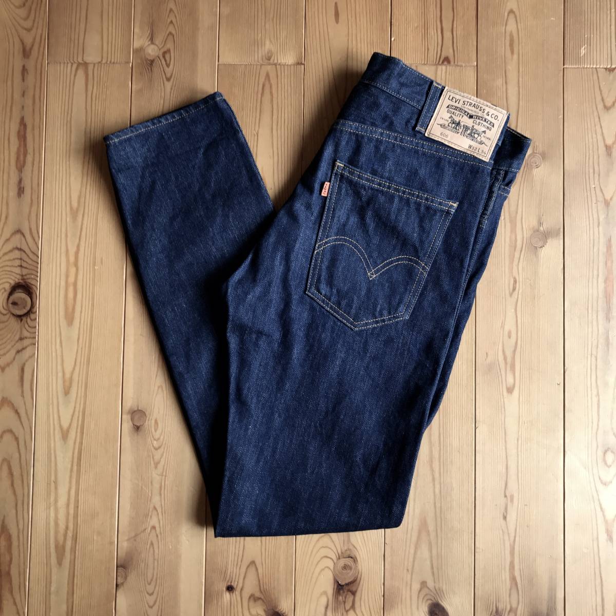 美品☆米国製 LVC 606 ビッグE USA W32 L34 LEVI