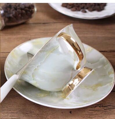 西洋ティー・コーヒーカップセット カップ＆ソーサー6客セット 大理石柄_2